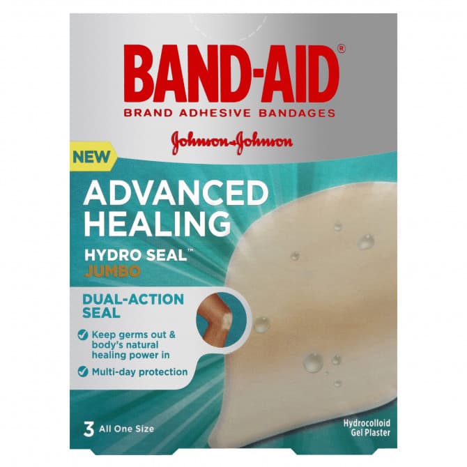 Buy BandAid Advanced Healing Hydro Seal Jumbo 3 Pack Online Pharmacy