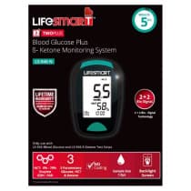 LifeSmart Blood Glucose Plus Ketone Monitor System (Bluetooth, Device Only)