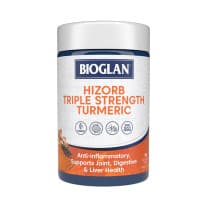 Bioglan Hi-Zorb Triple Strength Tumeric 100 Tablets