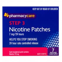 Pharmacy Care Nicotine Patches 7mg 7 Pack