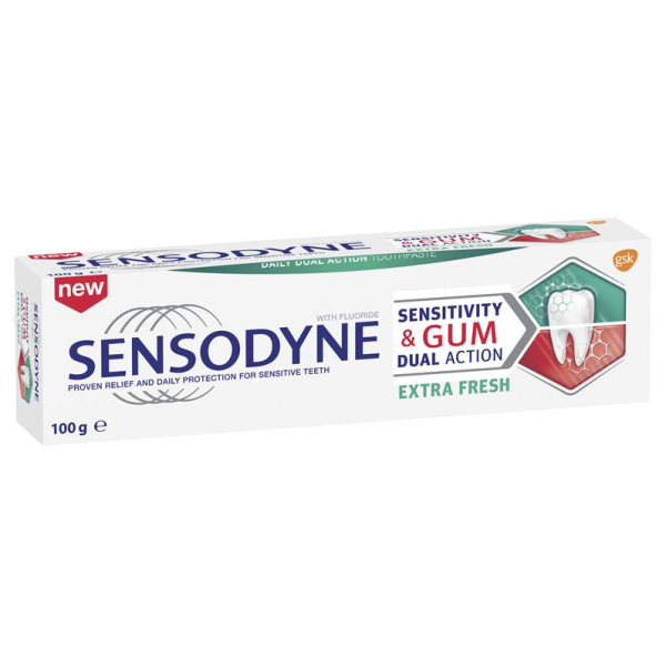 Buy Sensodyne Toothpaste Sensitivity & Gum Extra Fresh 100g Online