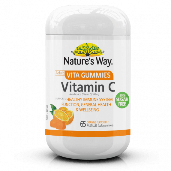 Natures Way Adult Vita Gummies Vitamin C Sugar Free 65 Pastilles