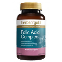 Herbs of Gold Folic Acid Complex 60 Tablets