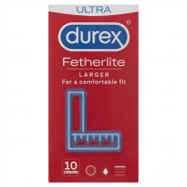 Durex Fetherlite Ultra Larger Condom 10 Pack