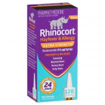 Rhinocort Hayfever & Allergy Extra Strength Nasal Spray 64mcg 120 Doses