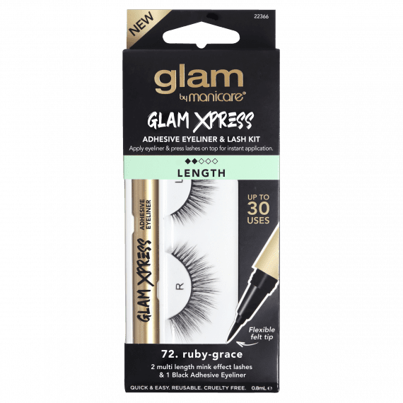 Glam By Manicare 72. Ruby-Grace Xpress Adhesive Eyeliner & Lash Kit