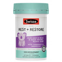 Swisse Kids Rest & Restore 60 Tablets 