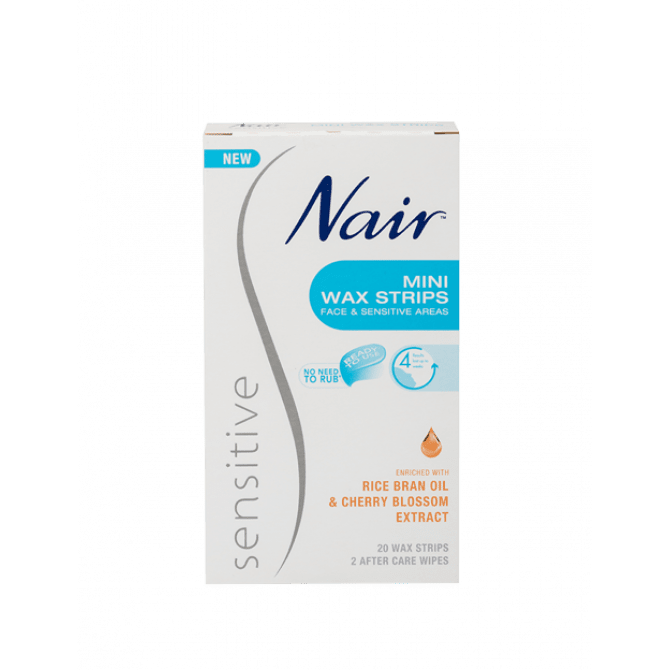 Buy Nair Sensitive Wax Strips Mini 20 Pack Online Pharmacy Direct