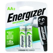 Energizer Rechargeable AA 2 Pack
