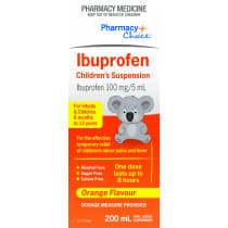 Pharmacy Choice Ibuprofen Childrens Suspension 200ml