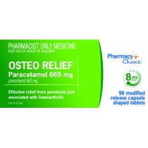 Pharmacy Choice Osteo Relief Paracetamol 665mg 96 Caplets
