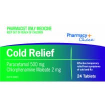 Pharmacy Choice Cold Relief 24 Tablets