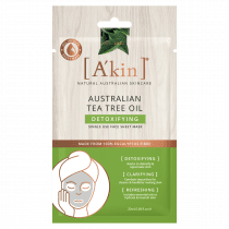 Akin Australian Tea Tree Oil Detoxifying Face Sheet Mask 1 Pack