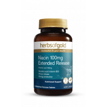 Herbs of Gold Niacin 100mg Extended Release 60 Tablets