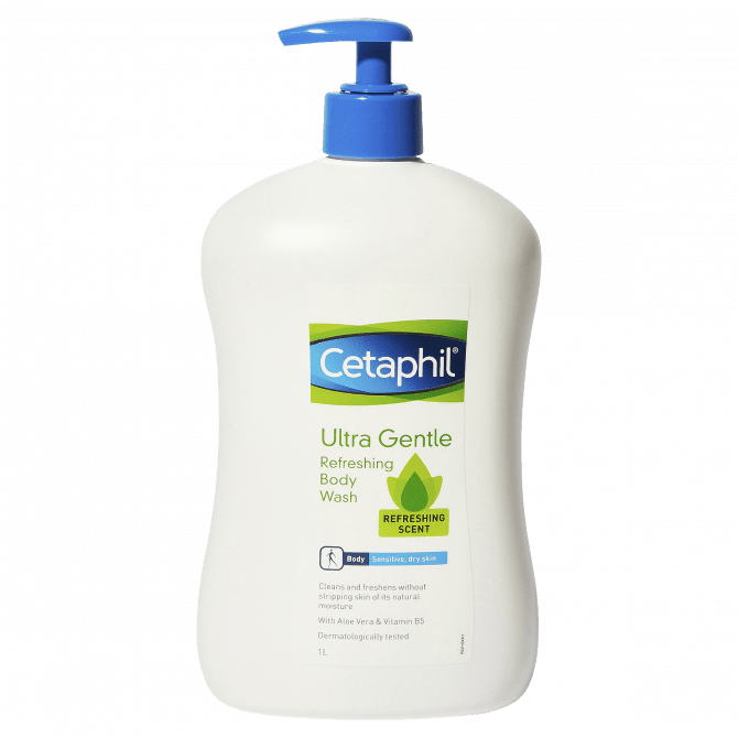 Cetaphil Ultra Gentle Refreshing Body Wash 1 Litre 9318637044054