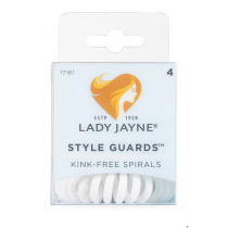 Lady Jayne Style Guards Kink Free Spirals White 4 Pack