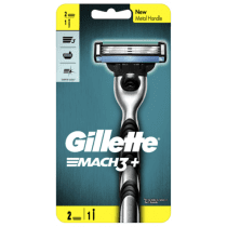 Gillette Mach3+ Razor (1 Handle + 2 Cartridges)