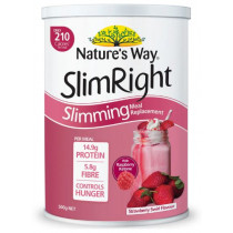 Natures Way SlimRight Slimming Meal Replacement Strawberry 500g