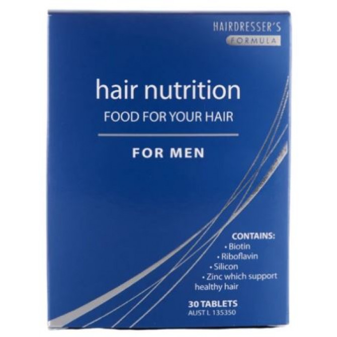 Hairdressers Formula Hair Nutrition For Men 30 Tablets - 9314807017705