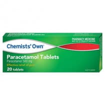 Chemists Own Paracetamol 20 Tablets