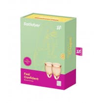 Satisfyer Feel Confident Menstrual Cup Orange 2 Pcs
