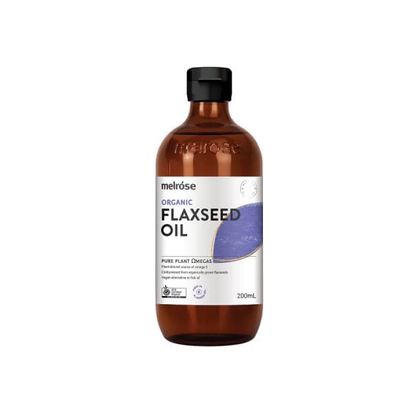 Buy Melrose Organic Flaxseed Oil 200ml Online