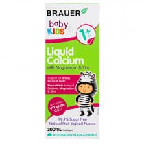 Brauer Baby & Kids Liquid Calcium with Magnesium & Zinc 200ml