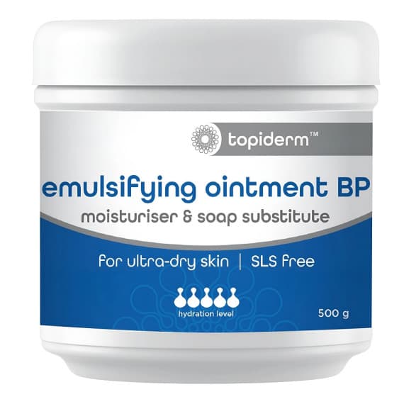 Buy Topiderm Emulsifying Ointment BP Moisturiser & Soap Substitute 500g
