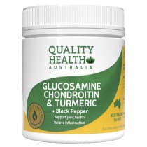 Quality Health Australia Glucosamine Chondroitin & Tumeric + Black Pepper 100 Tablets