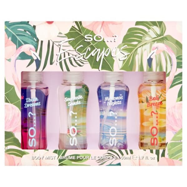 Buy So...? Summer Escapes Body Mist Gift Set 4 x 50ml Online