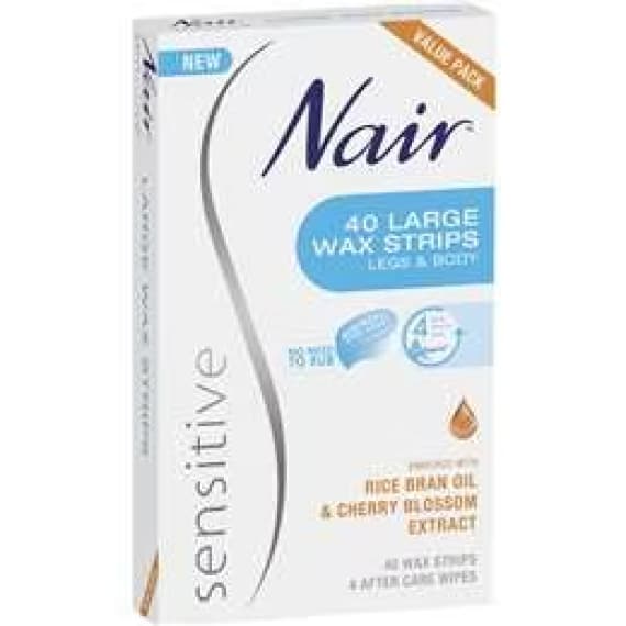 Buy Nair Sensitive Large Wax Strips 40 Pack Online