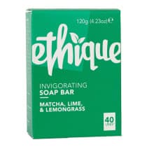 Ethique Invigorating Soap Bar Matcha, Lime & Lemograss 120g