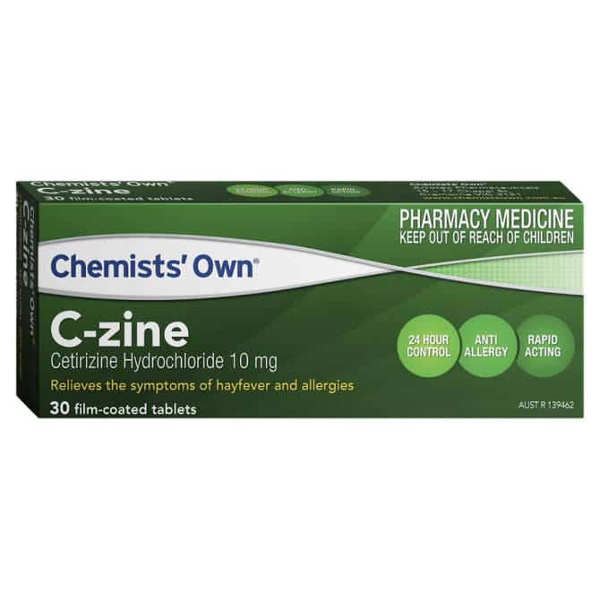 Buy Chemists Own CZine 30 Tablets 10mg Online