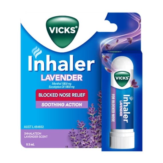 Vicks Inhaler Lavender nasal relief stick 0.5ml – Pharmacy Direct