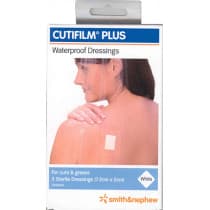Cutifilm Plus Waterproof Dressings White 7.2cm x 5cm 5 Pack