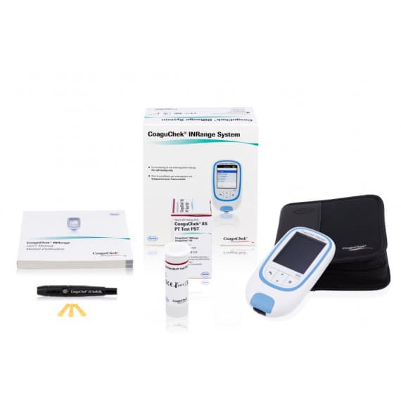 CoaguChek® INRange Complete Bundle (Device + 24 Test Strips + 50 Lancets)