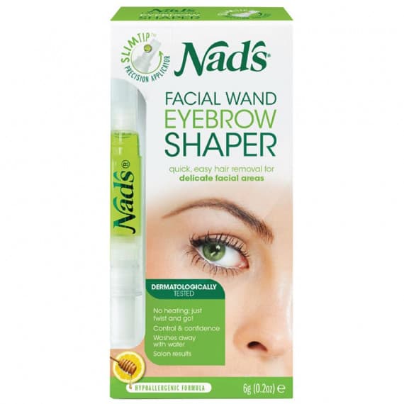 Nads Natural Hair Removal Facial Wand Eyebrow Shaper 6g