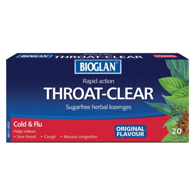 Buy Bioglan Throat Clear Original Lozenges 20 Lozenges Online