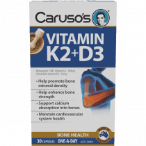 Caruso's Vitamin K2+D3 30 Tablets