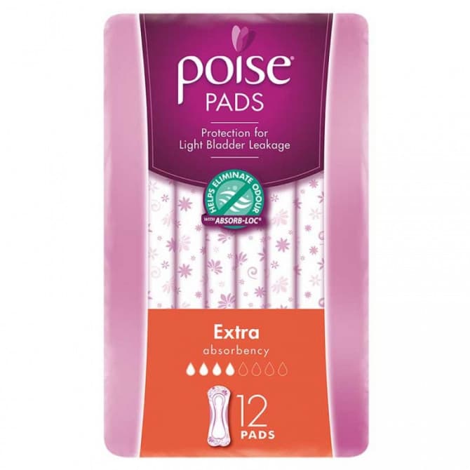 Buy Poise Pads Extra 12 Pack Online Pharmacy Direct