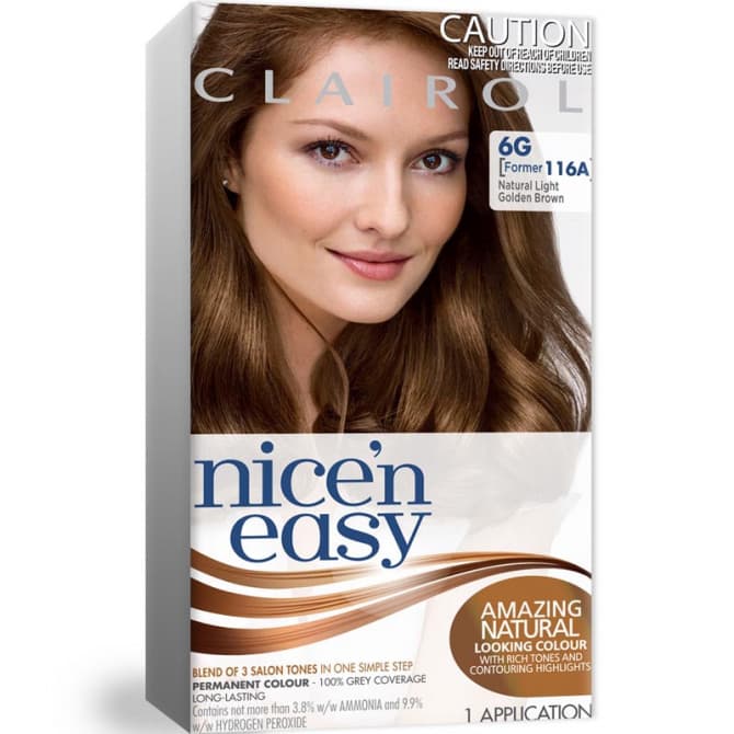 Clairol Nice N Easy 6g Natural Light Golden Brown 4902430075855