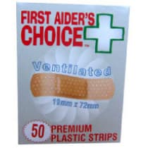 First Aiders Choice Sheer Plastic Strips 50