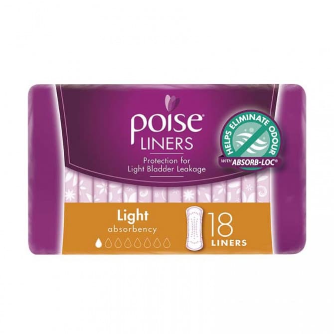 Buy Poise Liners Light 18 Pack Online Pharmacy Direct