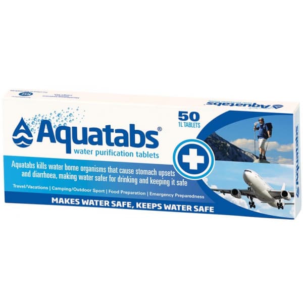 Aquatabs Water Purification 50 Tablets 5099668005019