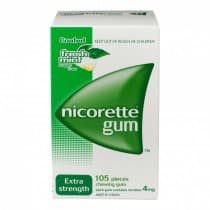 Nicorette Nicotine Gum Fresh Mint 4mg 105 Pieces