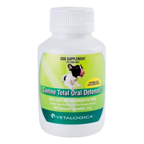 Vetalogica Canine Total Oral Defence For Dogs 120 Chews