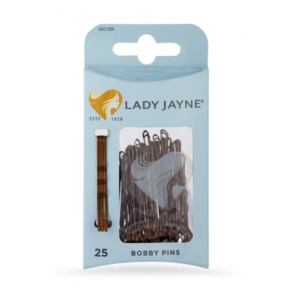 Lady Jayne Brown Bobby Pins 25 Pack