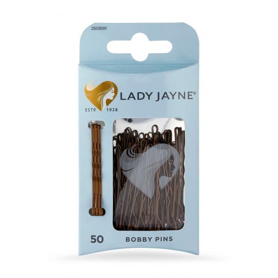 Lady Jayne Brown Bobby Pins 50 Pack