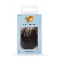 Lady Jayne Medium Brown Hair Nets 2 Pack