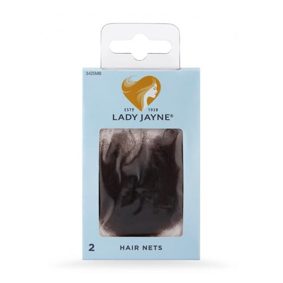 Lady Jayne Medium Brown Hair Nets 2 Pack